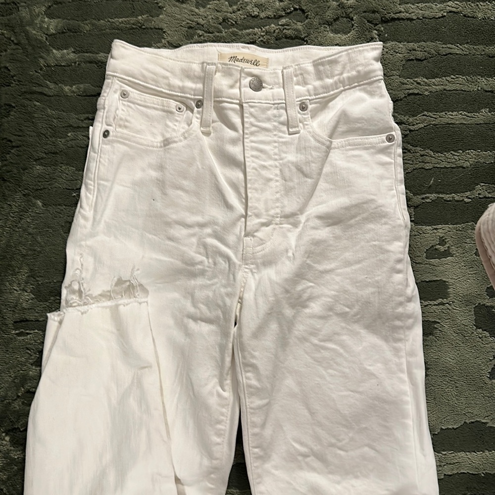 Madewell white jeans